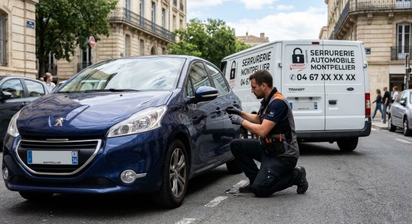 Dépannage urgent de serrurerie pour voitures à Montpellier